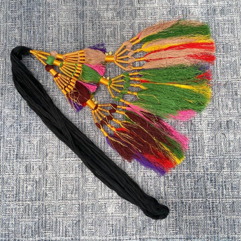 Hair Paranda Multi Color Cultural Parandi Hair Accessories Braided Pranda New - Picture 4 of 9